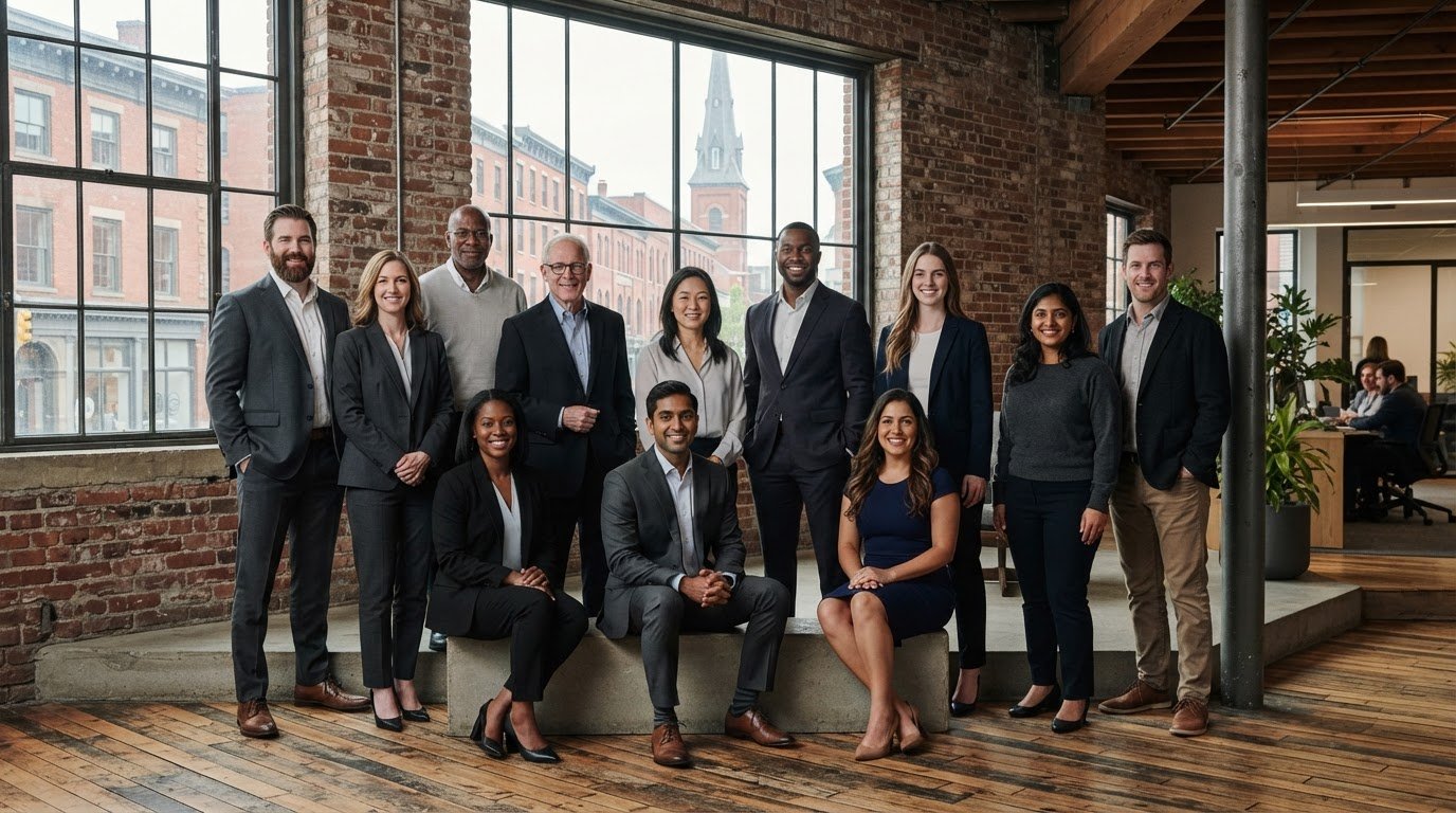 Corporate Team Photos in Methuen for Consistent Branding and Strong Group Portraits