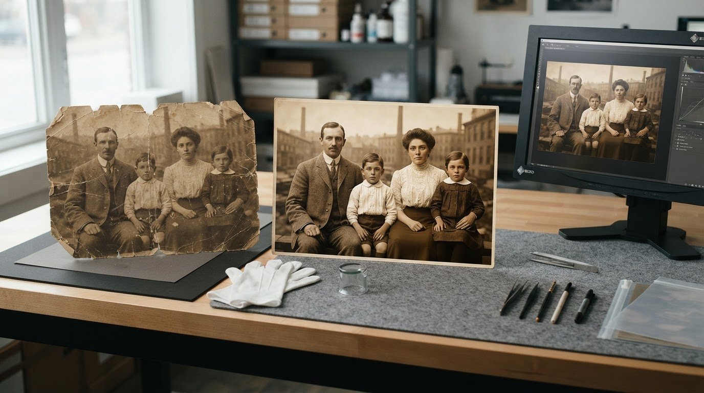 Damaged Photograph Restoration: What Can Be Repaired and How
