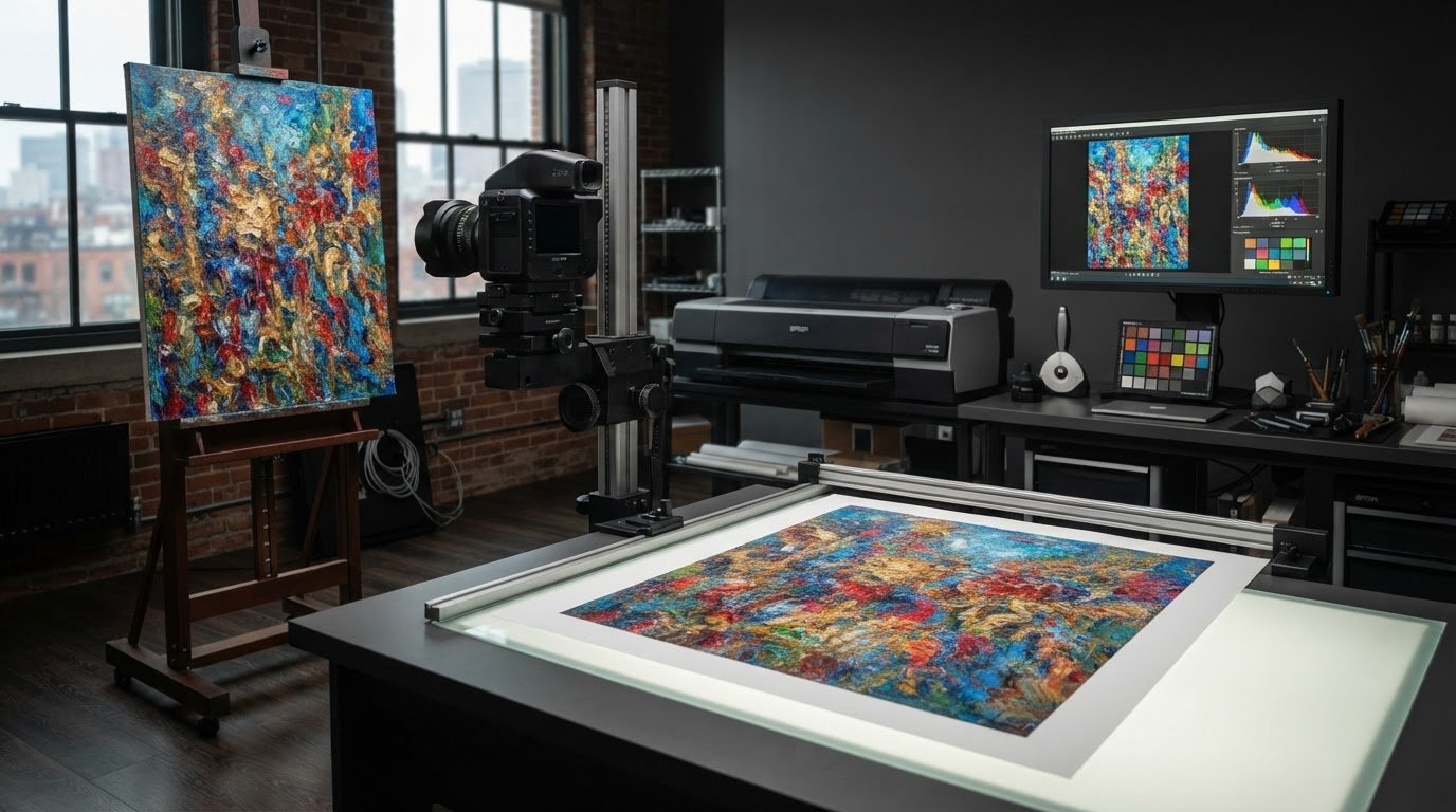 Fine Art Scanning for Reproduction: From Original Artwork to Print-Ready File