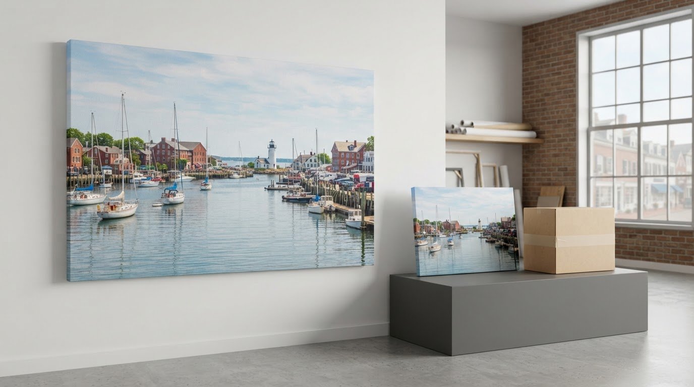 Local Canvas Printing in Newburyport: Sizes and Delivery
