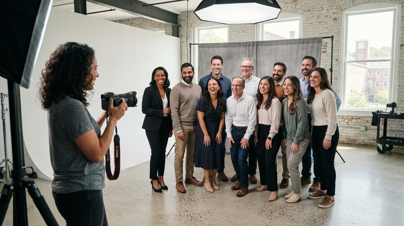 Organize a Team Photoshoot in Methuen for Your Staff